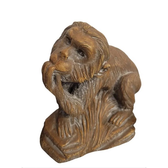 Whimsical Faux Bois See No Evil, Hear No Evil, Speak No Evil Monkey Room Statue - Picture 3 of 6
